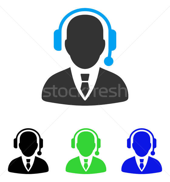 Dispatcher Flat Icon Stock photo © ahasoft