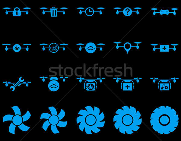 Luft Tool Symbole Stil Bilder Stock foto © ahasoft