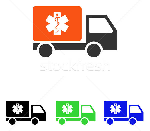Medical Shipment Flat Vector Icon Stock photo © ahasoft