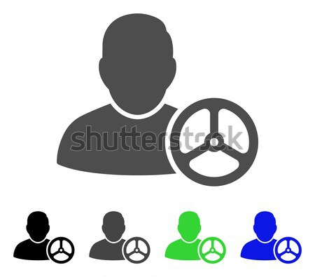 Customer Queue Flat Icon Stock photo © ahasoft