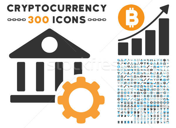 Bank opties icon clip art bitcoin smart Stockfoto © ahasoft