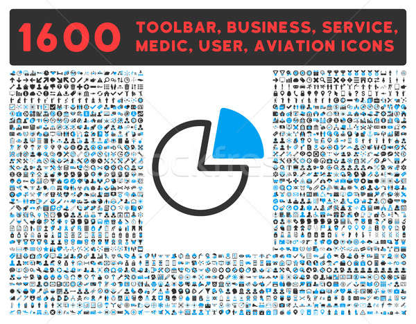 Zdjęcia stock: Pie · wykresy · ikona · piktogram · kolekcja