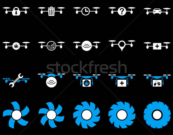 Aire herramienta iconos estilo vector Foto stock © ahasoft