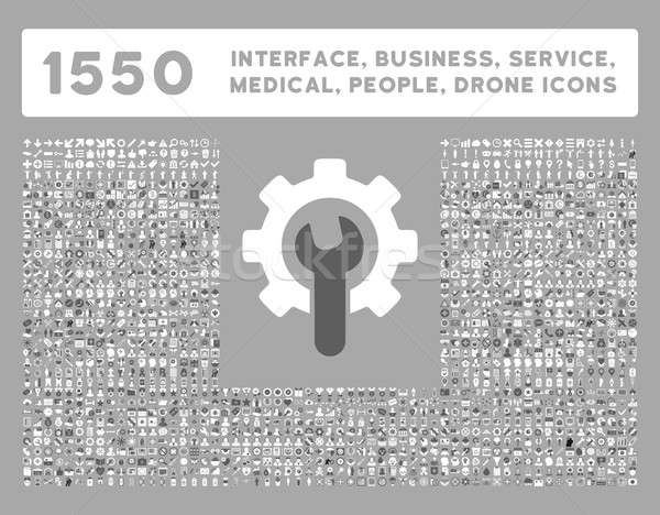 Stock photo: Interface, Business, Tools, People, Medical, Awards Glyph Icons