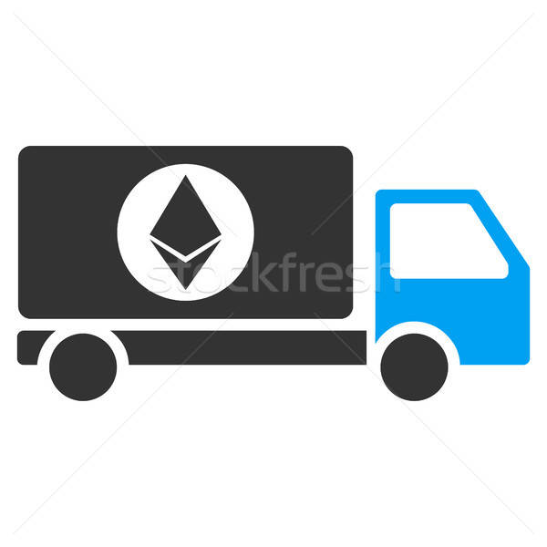Ethereum Delivery Lorry Flat Icon Stock photo © ahasoft
