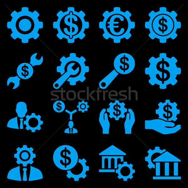 Financial tools and options icon set Stock photo © ahasoft