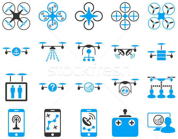 Aire herramienta iconos estilo vector Foto stock © ahasoft