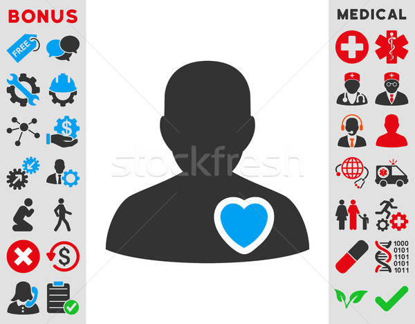 Stock photo: Patient Heart Icon