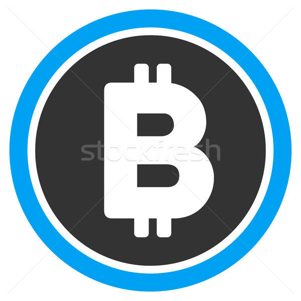 Bitcoin Coin Flat Icon Stock photo © ahasoft