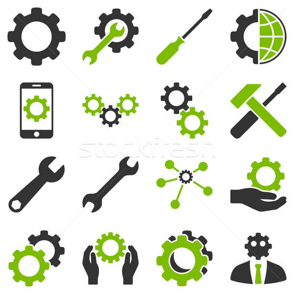 Options and service tools icon set Stock photo © ahasoft