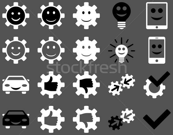 Narzędzia uśmiech narzędzi ikona stylu Zdjęcia stock © ahasoft