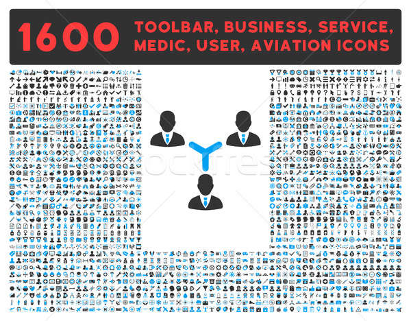 Сток-фото: команде · икона · большой · пиктограммы · коллекция · другой