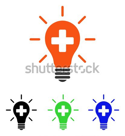 Medical Electric Lamp Flat Icon Stock photo © ahasoft