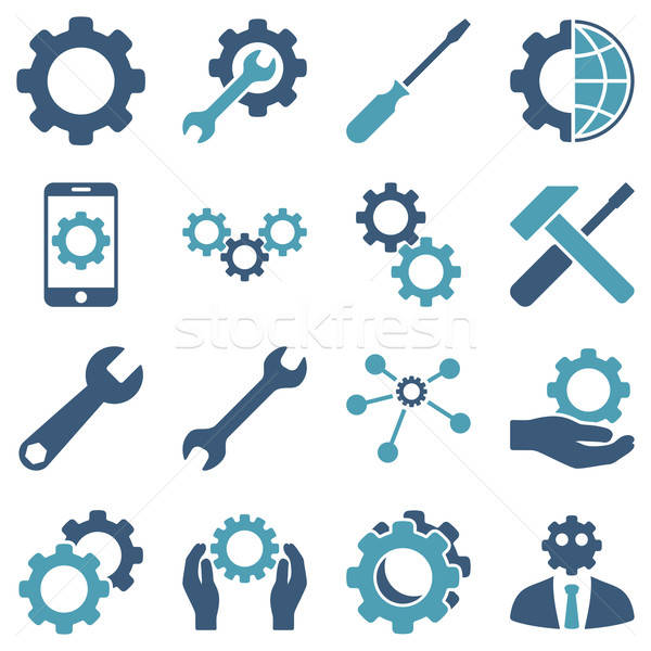 Options and service tools icon set Stock photo © ahasoft