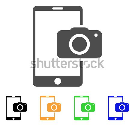 Mobile Camera Flat Raster Icon Stock photo © ahasoft