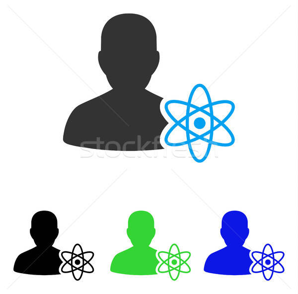 Physicist Science Flat Icon Stock photo © ahasoft