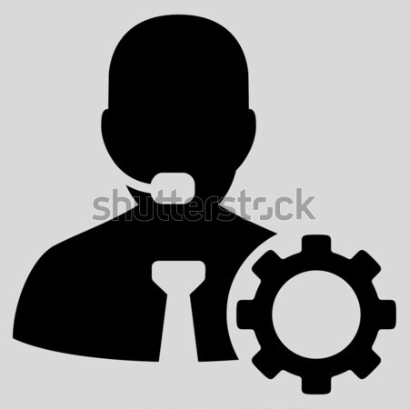Bitcoin Operator Manager Flat Icon Stock photo © ahasoft