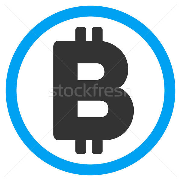 Bitcoin Rounded Flat Icon Stock photo © ahasoft
