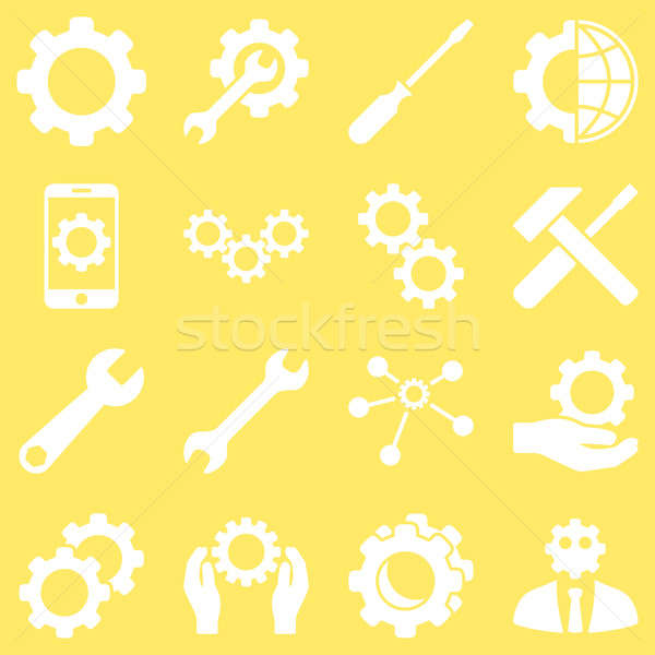 Foto stock: Opções · serviço · ferramentas · estilo · símbolos
