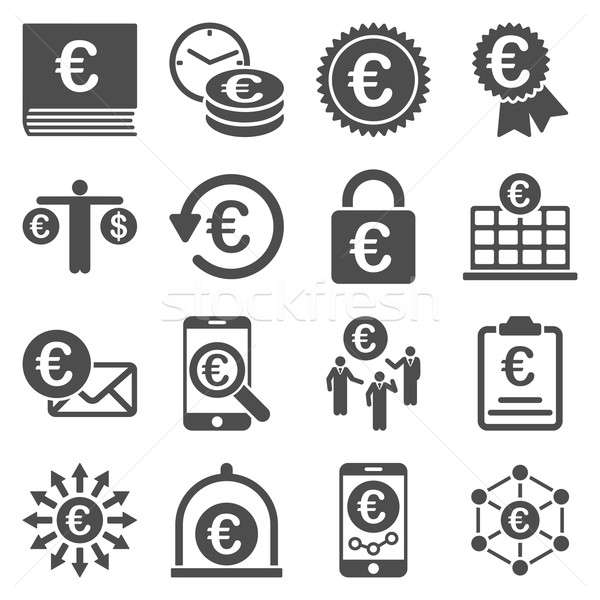 Stock foto: Euro · Banking · Business · Service · Werkzeuge · Symbole