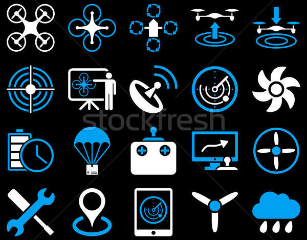 Air drone and quadcopter tool icons Stock photo © ahasoft