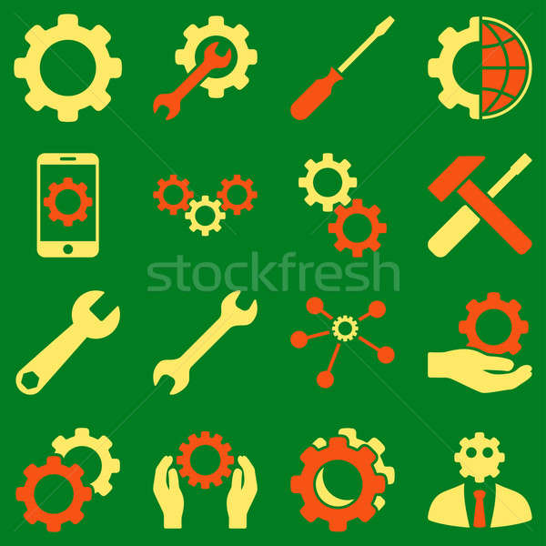 Opties dienst tools stijl symbolen Stockfoto © ahasoft