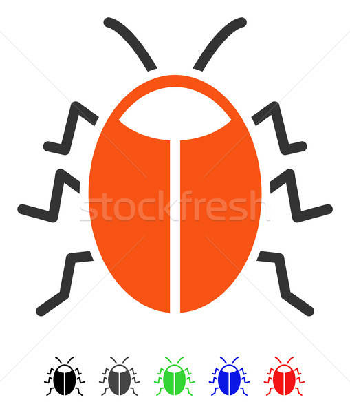 Bug Flat Icon Stock photo © ahasoft