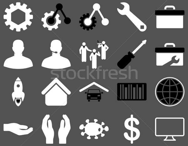 Herramientas iconos estilo Foto stock © ahasoft