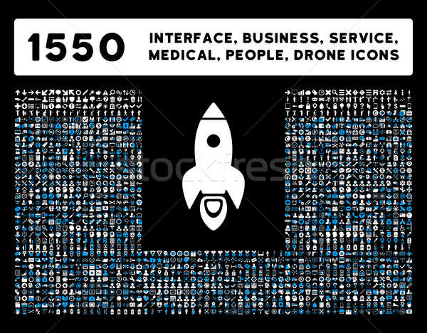 Interface, Business, Tools, People, Medical, Awards Glyph Icons Stock photo © ahasoft