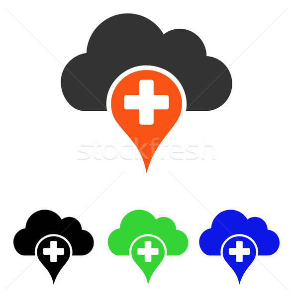 Medical Cloud Flat Vector Icon Stock photo © ahasoft