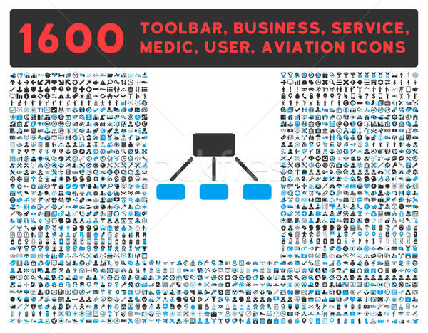 Ierarhie icoană mare pictograma colectie vector Imagine de stoc © ahasoft