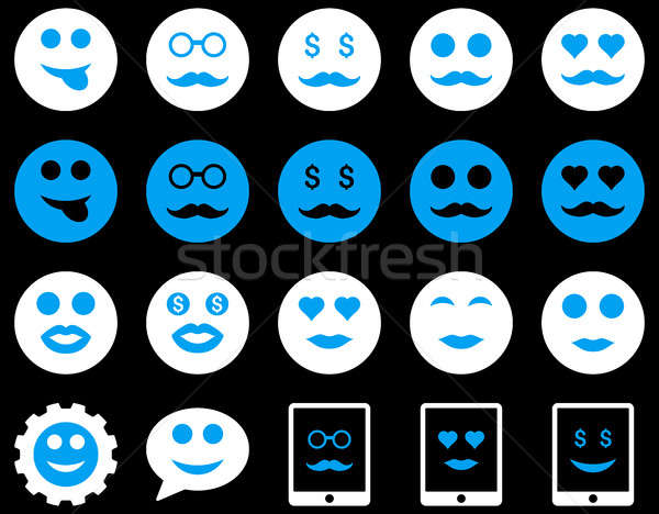 Smile and emotion icons Stock photo © ahasoft