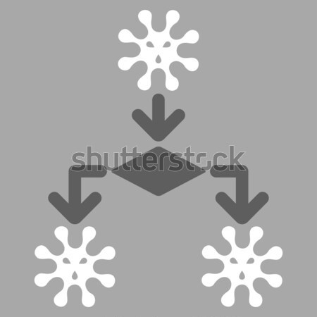 Virus Reproduction Flat Icon Stock photo © ahasoft