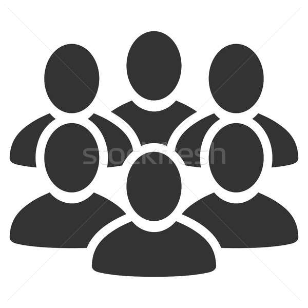 User Crowd Flat Icon Stock photo © ahasoft