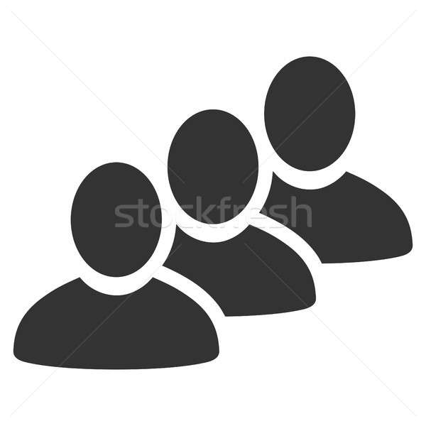 Customer Queue Flat Icon Stock photo © ahasoft
