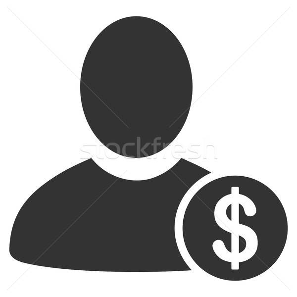 Stockfoto: Bankier · icon · vector · pictogram · stijl · grafische