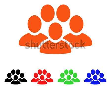 User Crowd Vector Icon Stock photo © ahasoft