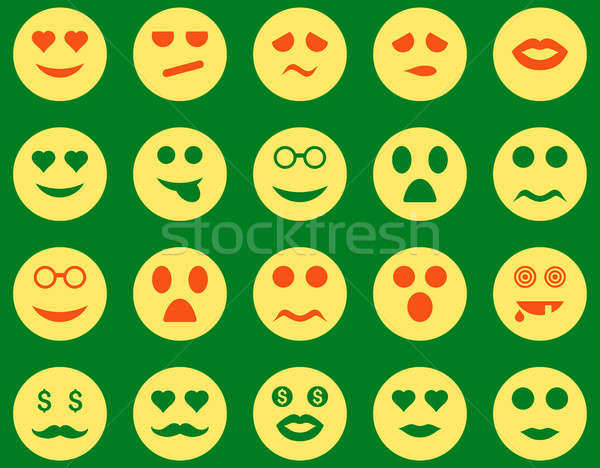 Stock photo: Smile and emotion icons