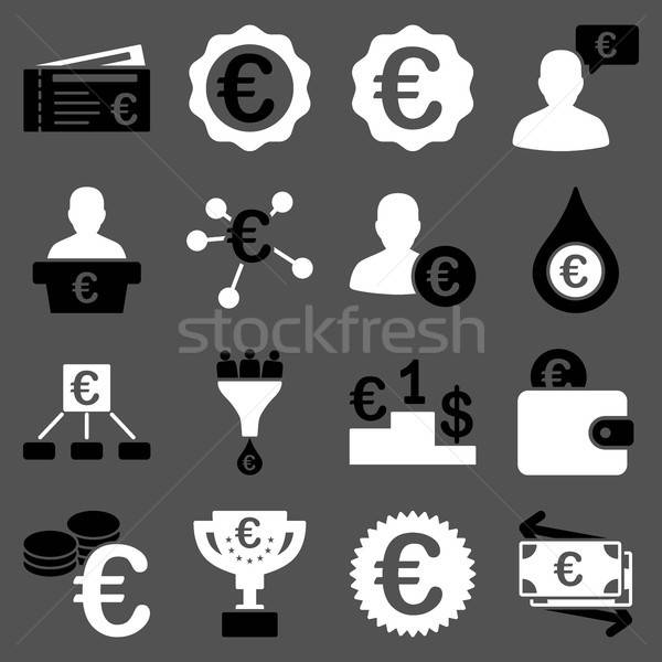 Euro bankacılık iş hizmet araçları simgeler Stok fotoğraf © ahasoft