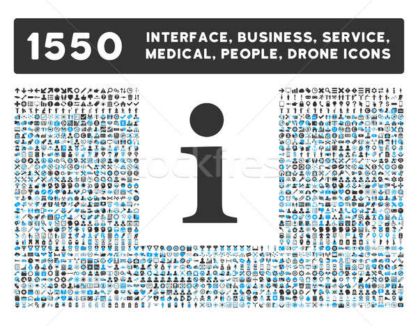 Info icona più interfaccia business strumenti Foto d'archivio © ahasoft