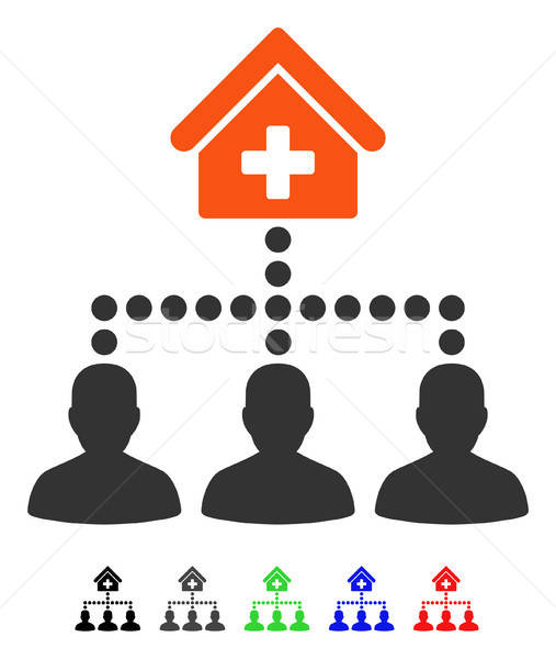 Drugstore Clients Flat Icon Stock photo © ahasoft