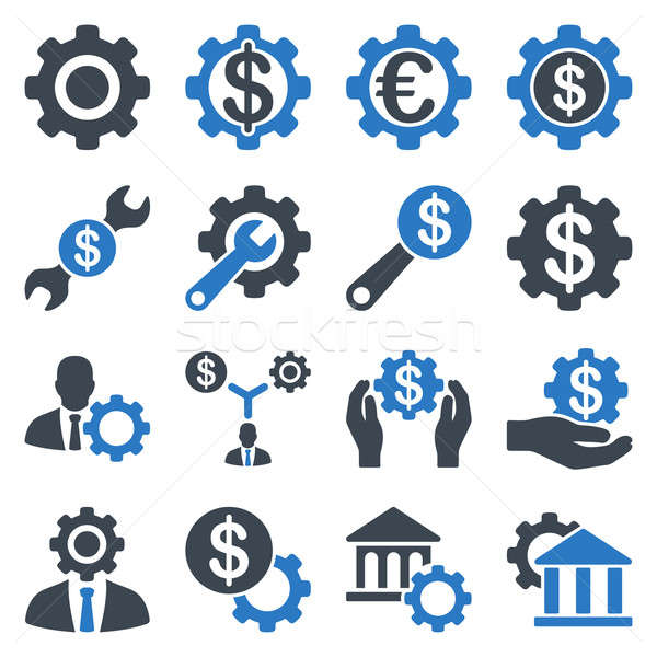 Finanziellen Werkzeuge Optionen Stil Symbole Stock foto © ahasoft