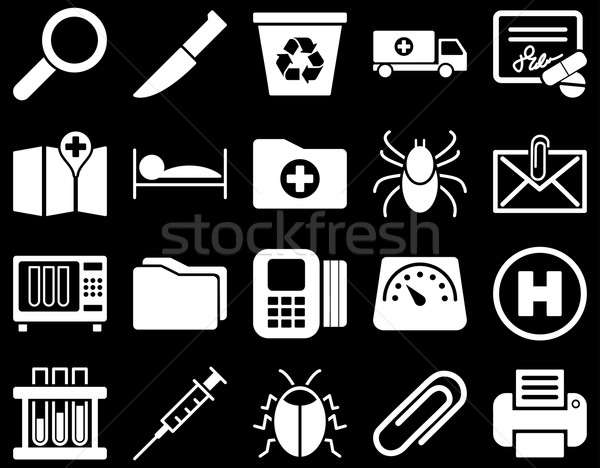 Medical bicolor icons Stock photo © ahasoft