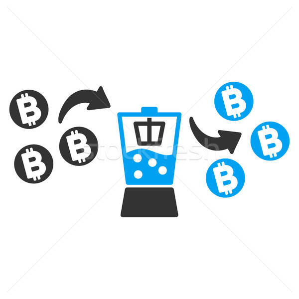Bitcoin mezclador icono aplicación diseno web digital Foto stock © ahasoft