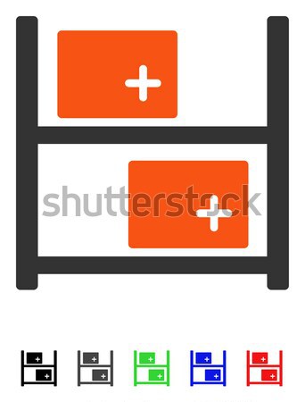 Hospital Flag Flat Icon Stock photo © ahasoft