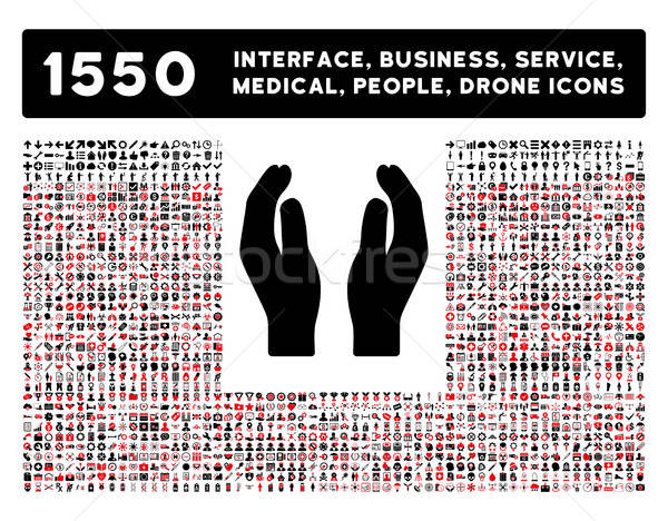 Care Icon and More Interface, Business, Tools, People, Medical, Awards Flat Vector Icons Stock photo © ahasoft