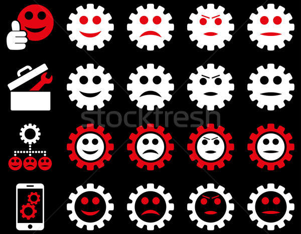 Tools and Smile Gears Icons Stock photo © ahasoft