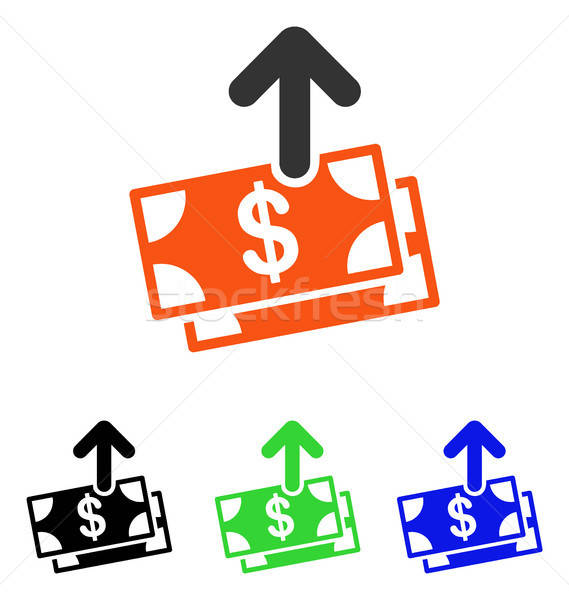 Spend Money Flat Vector Icon Stock photo © ahasoft