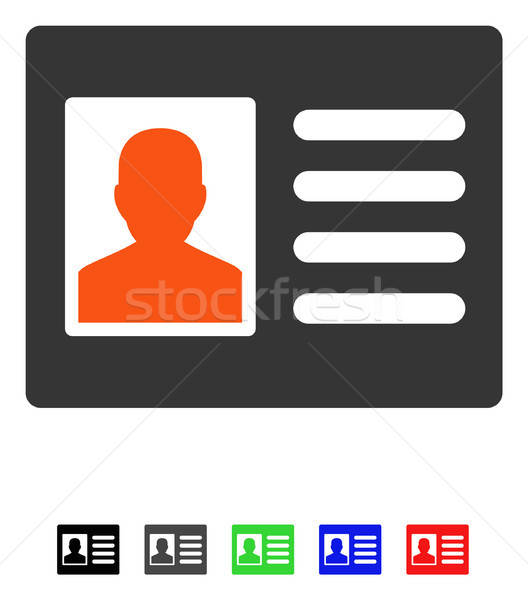 Patiënt rekening icon vector pictogram gekleurd Stockfoto © ahasoft