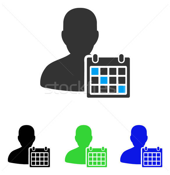 User Schedule Flat Icon Stock photo © ahasoft